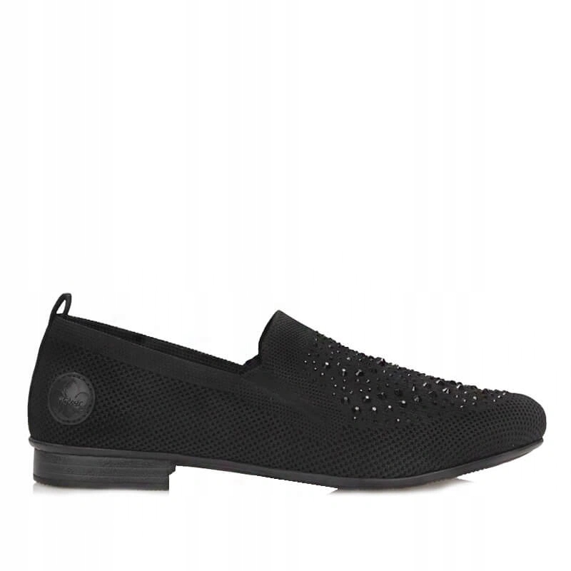 Dámské mokasíny Rieker 51989-00 černé, nazouvací