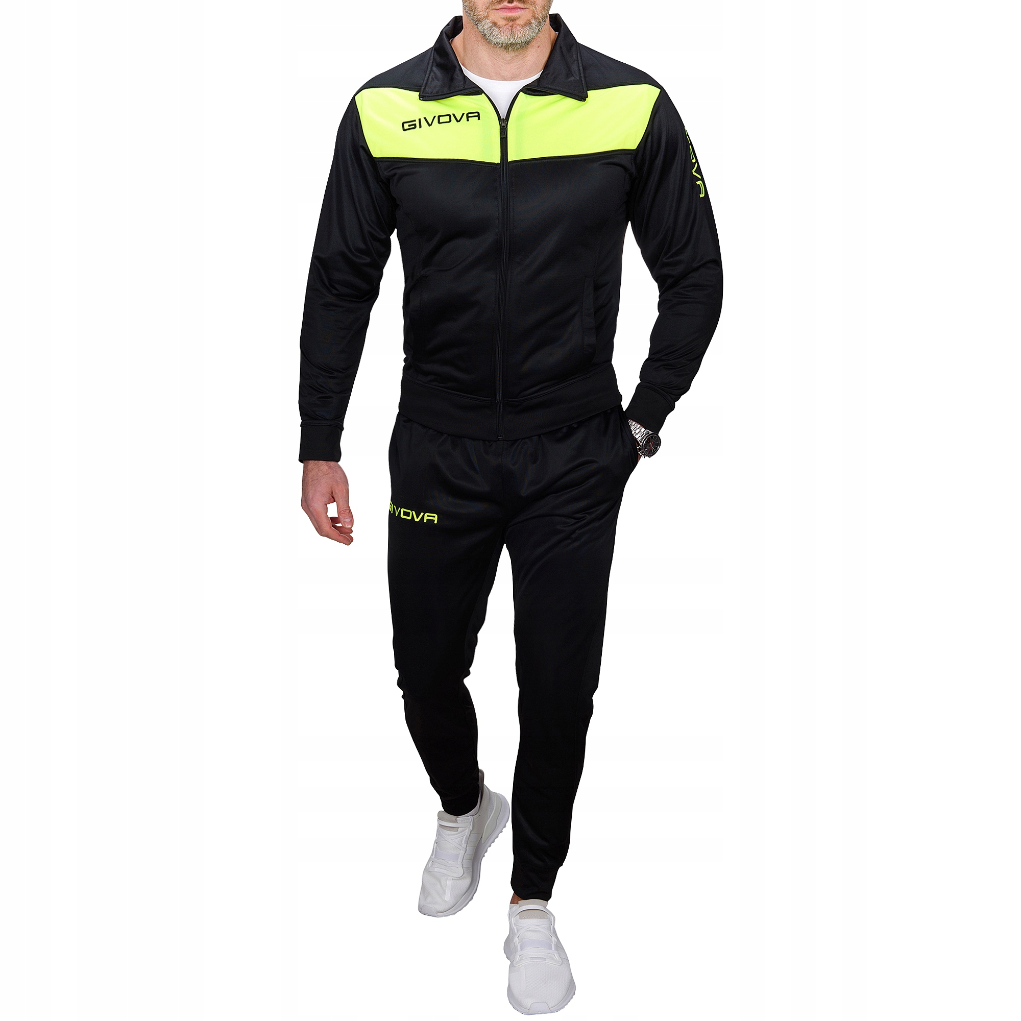 TR018-8 r. M GIVOVA VISA MĘSKI KOMPLET DRESOWY Rękaw długi rękaw