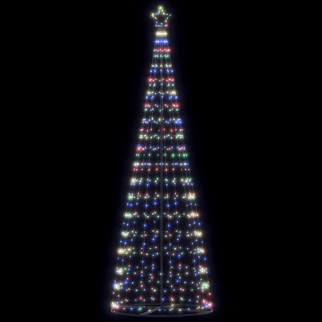 Led vianočný stromček farebný 304 cm 550 Led