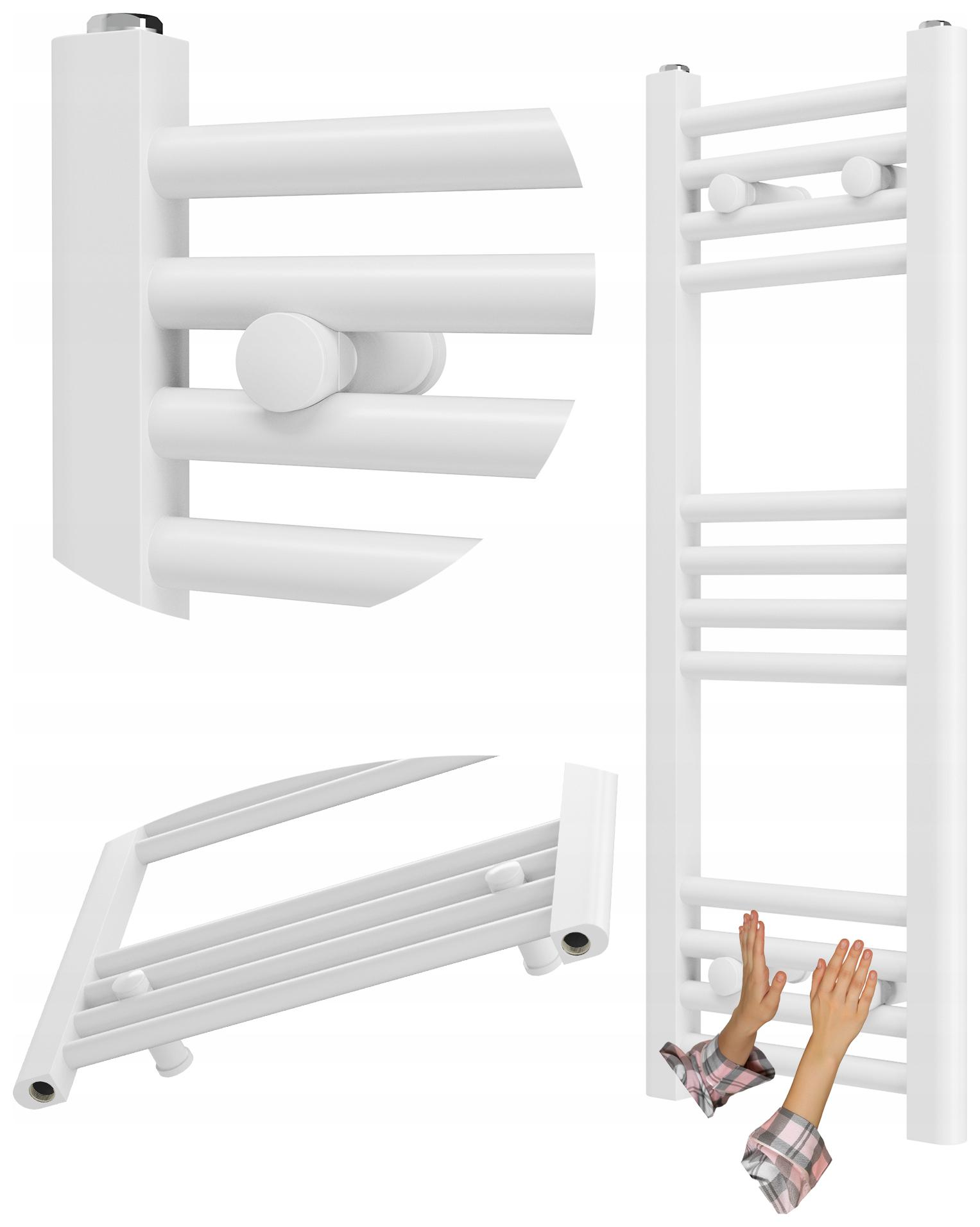 Koupelnový Radiátor Bílý Žebříkový 30x80 cm Radiátor Moderní Breno