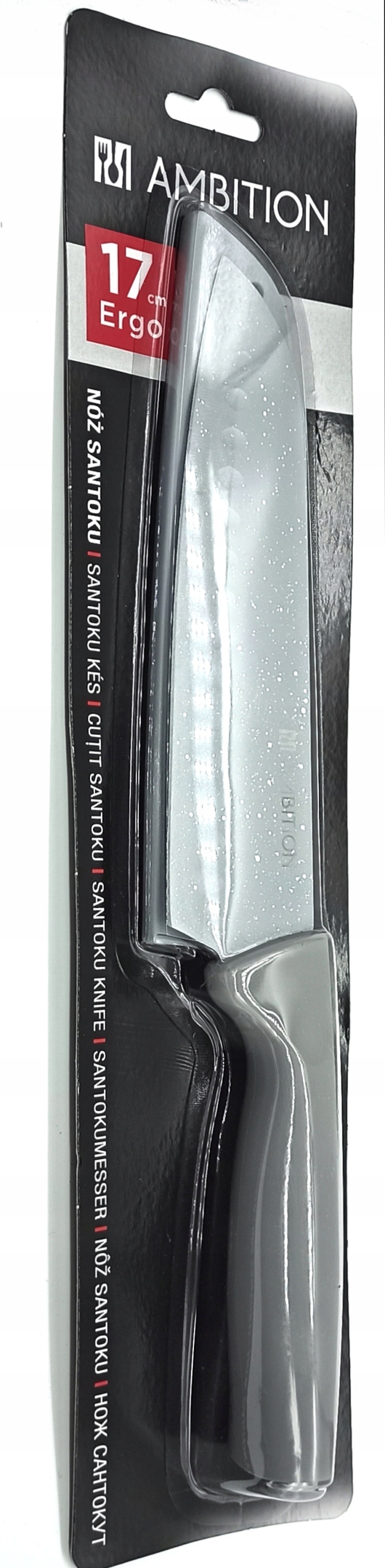 

Ambition Nóż Santoku 0STRZE 17CM Z Osłonką