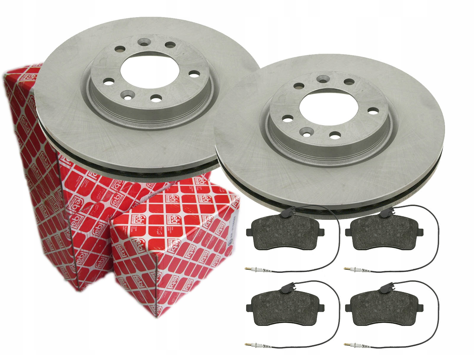 ДИСКИ + КОЛОДКИ FEBI ПЕРЕДНИЕ PEUGEOT 407 / SW