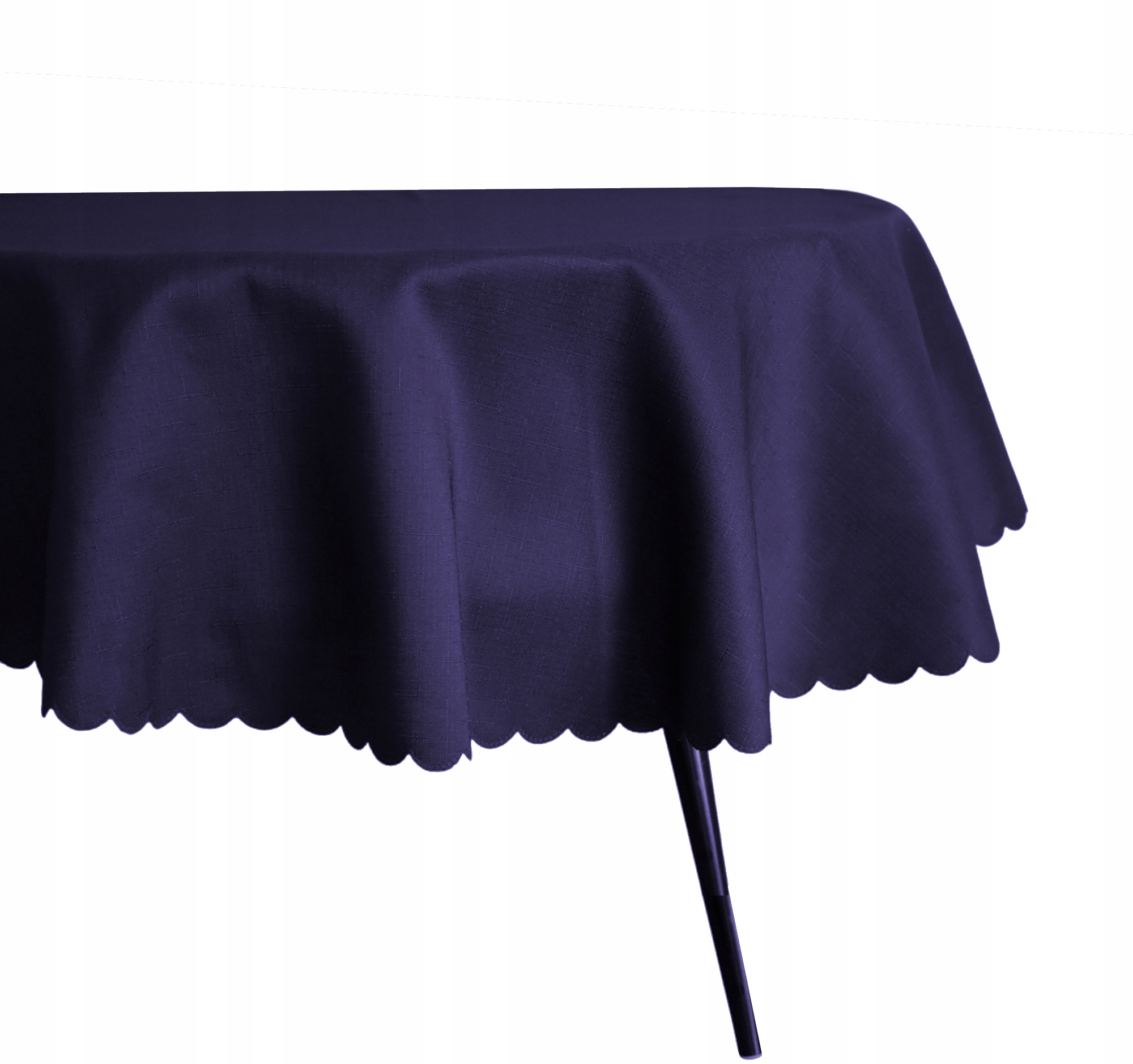 Skvrnitý Ubrus Ovál 110X150 CM Granátová Barva Struktura Lnu Oválný Stůl Svátky
