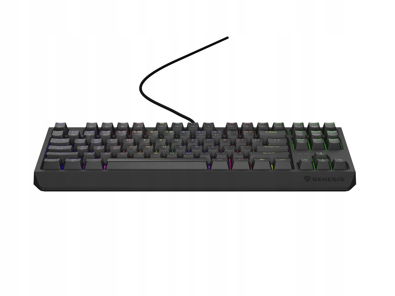 Genesis klawiatury do gier Thor 230 Tkl Rgb Outemu Red Drutowy Usb Us layout