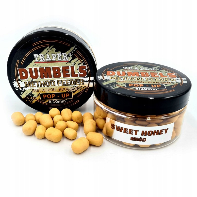 Traper Przynęta Method Feeder Dumbells Pop-Up Miód Sweet Honey 8-10mm Karp