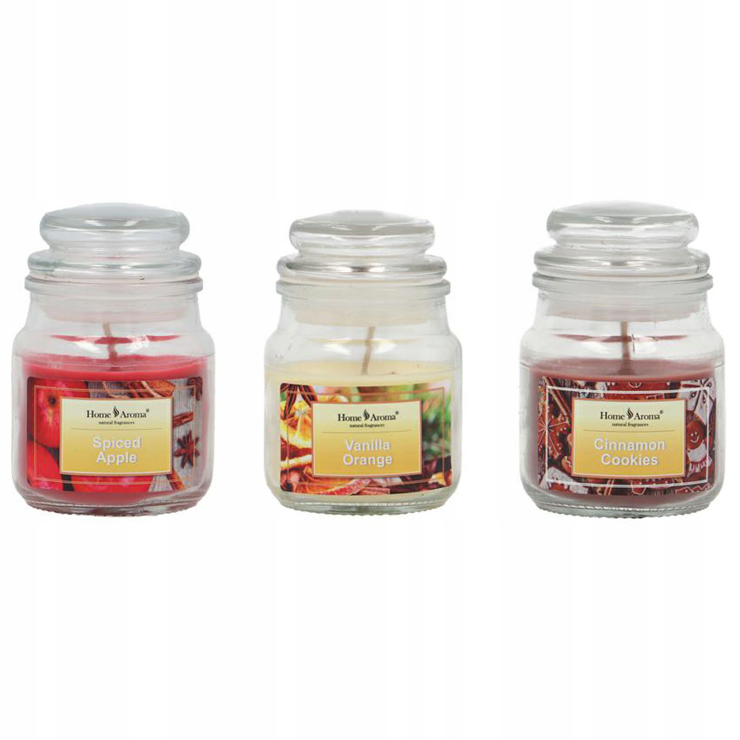 

Świeczki zapachowe w szkle zimowe święta 3 Szt 48H