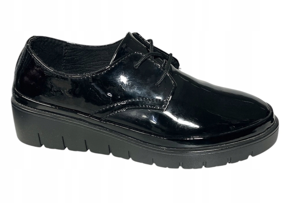 Dámské polobotky Filippo DP3025 VEL.38 Kůže Černý Lak