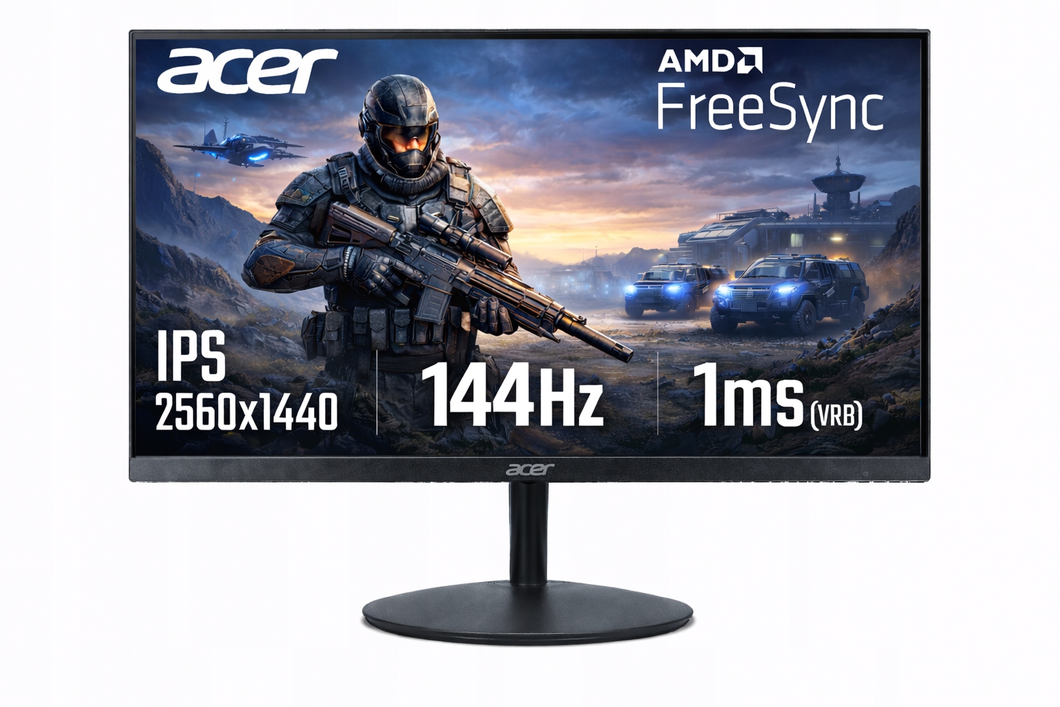 MONITOR GAMINGOWY BEZRAMKOWY LED ACER 27