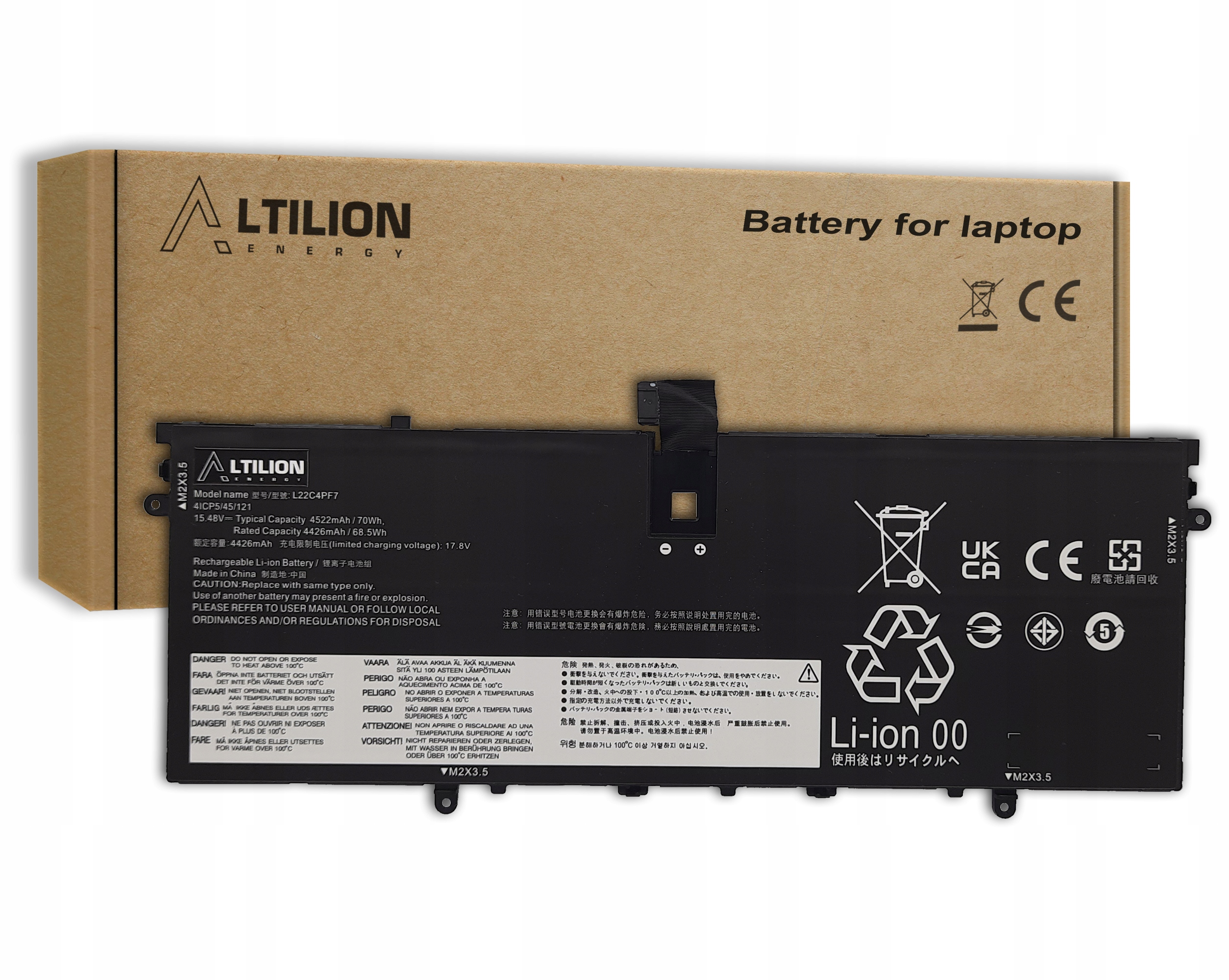 Batéria L22C4PF7 L22M4PF7 Lenovo Yoga Slim 7 14APU8 Yoga Air 14s 14APU8