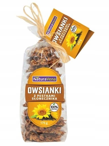 Levně 4 x Ovesné Sušenky S Slunečnicovými Semínky 175 g Naturavena