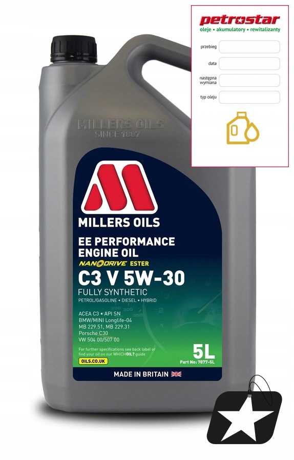 Millers Ee Performance C3 V 5W30 5L