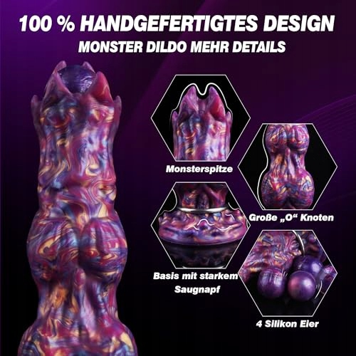 MONSTER DILDO Ovipositor 25cm Silikonowy Dildo Alien z Przyssawką — miniatura 4