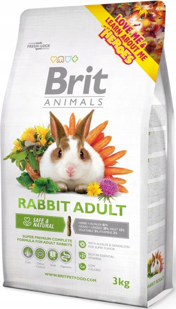 Brit Animals Králík pro dospělé kompletní 1,5 kg