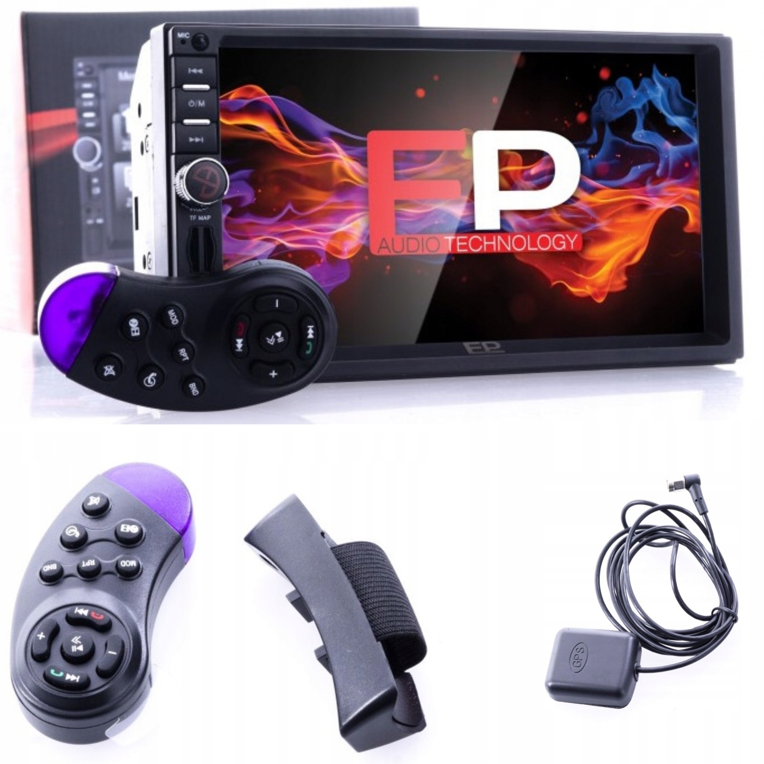 Rádio 2 Din Auto Bt Gpis Bluetooth Diaľkové Ovládanie