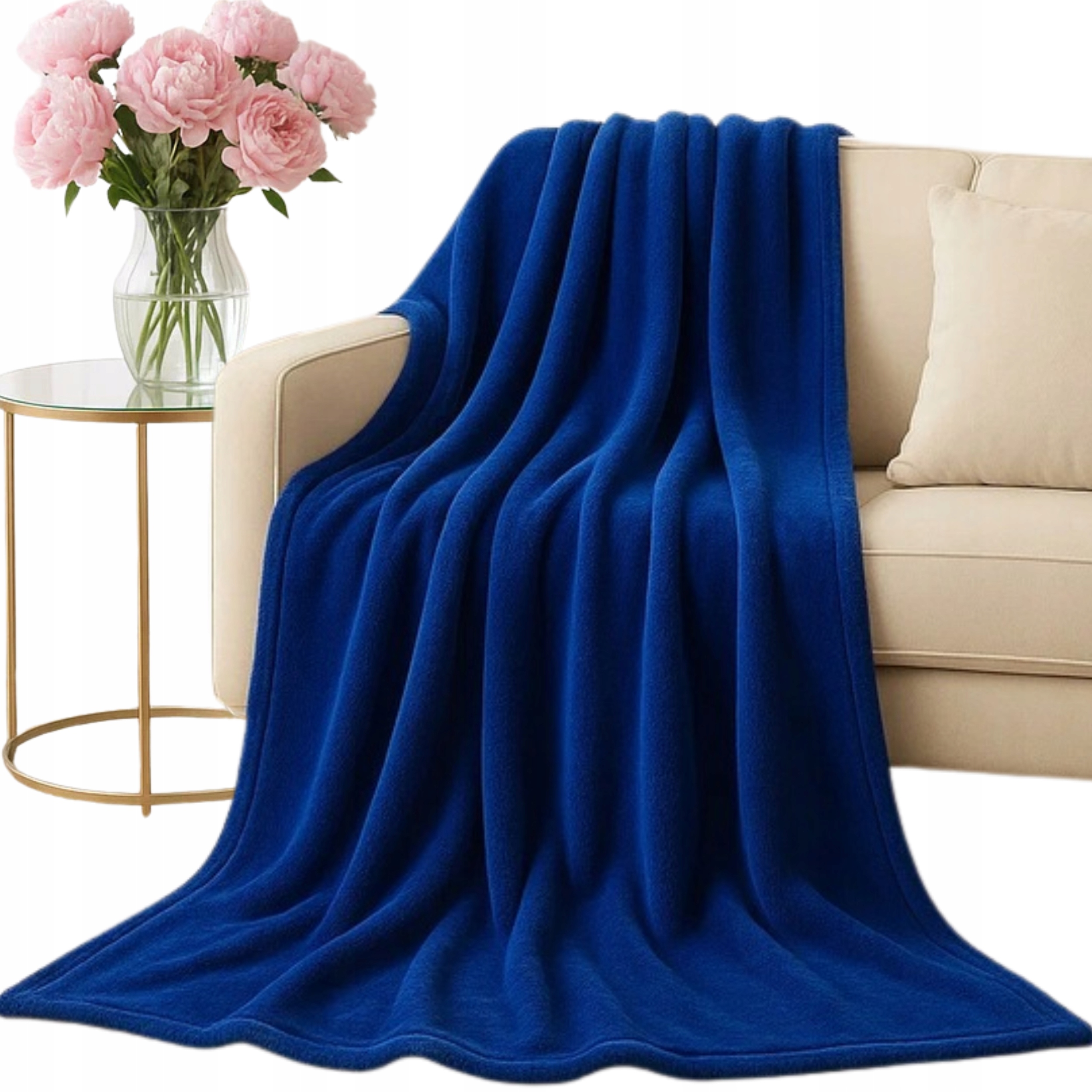 Deka z mikrovlákna Solo 250x300, tmavě modrá, XXL