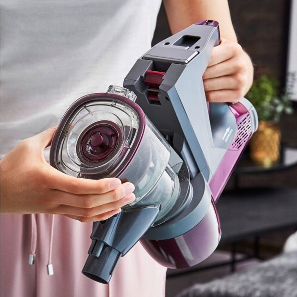 BEZPRZEWODOWY ODKURZACZ 2w1 GRUNDIG VCP 3830 Kolor dominujący fioletowy