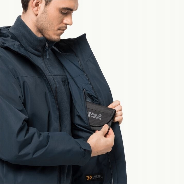 MĘSKA KURTKA JACK WOLFSKIN WODOODPORNA 3W1 XXL Rozmiar XXL