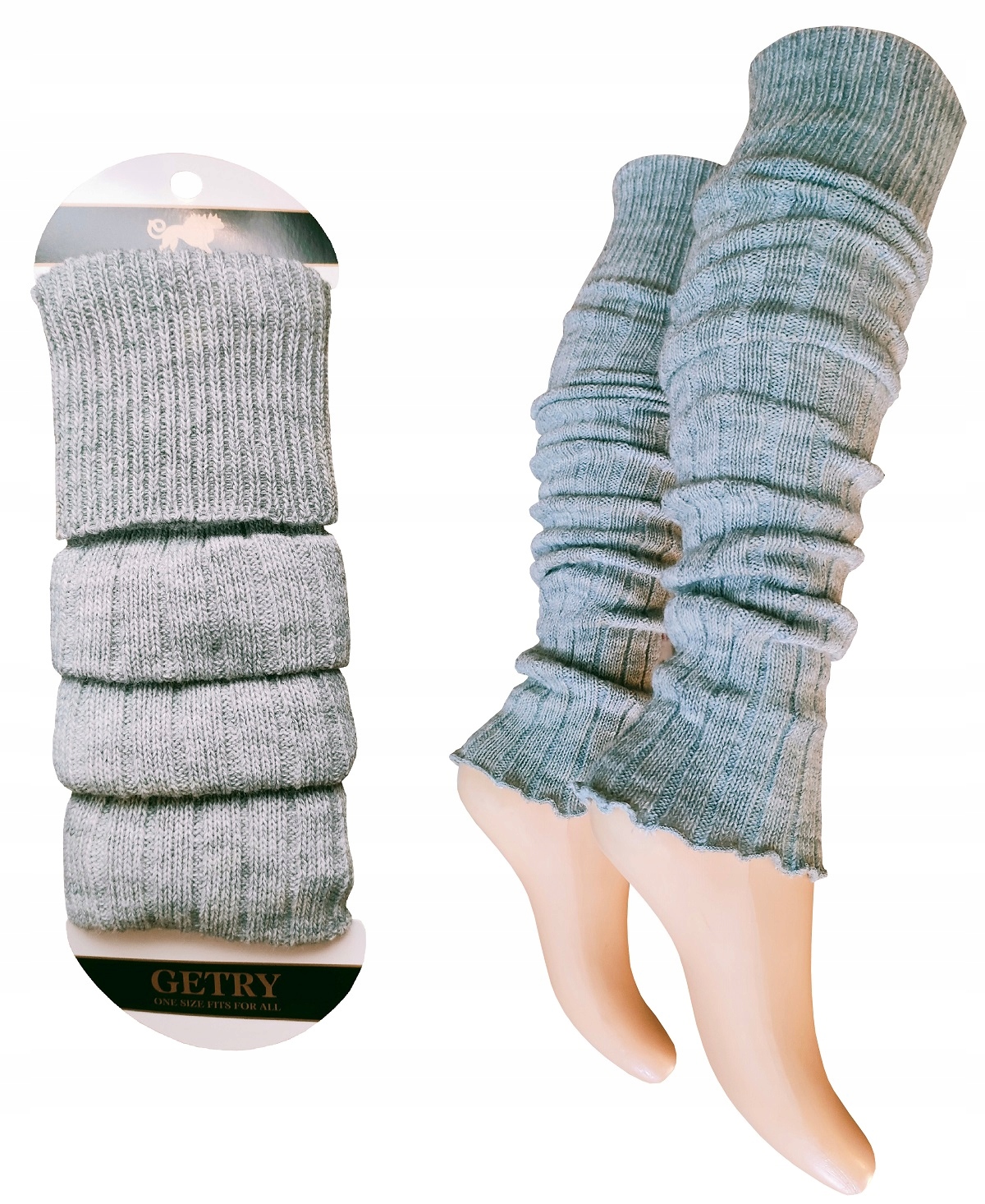 Getry Wełniane OCIEPLACZE Cerber *szary