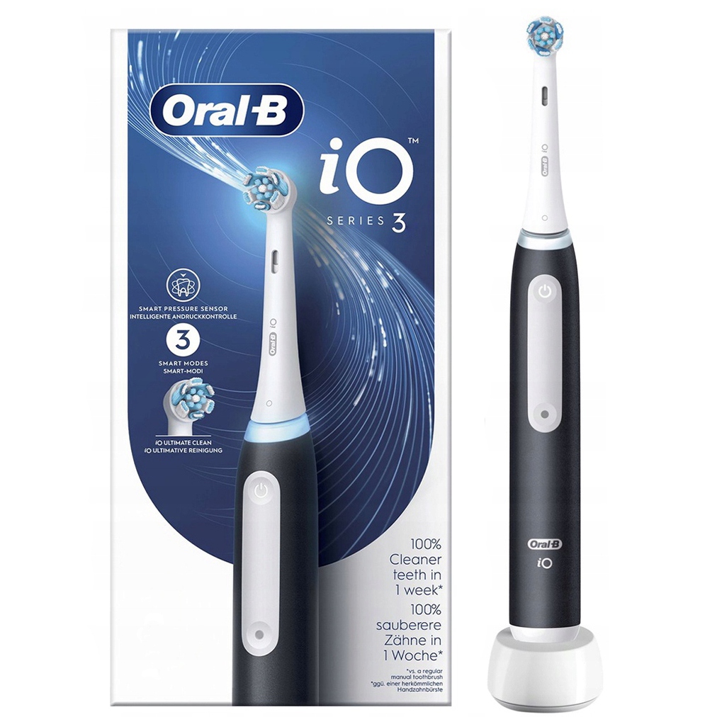 Oral-b iO Series 3 Matt Black Magnetyczna Szczoteczka Elektryczna Do Zębów
