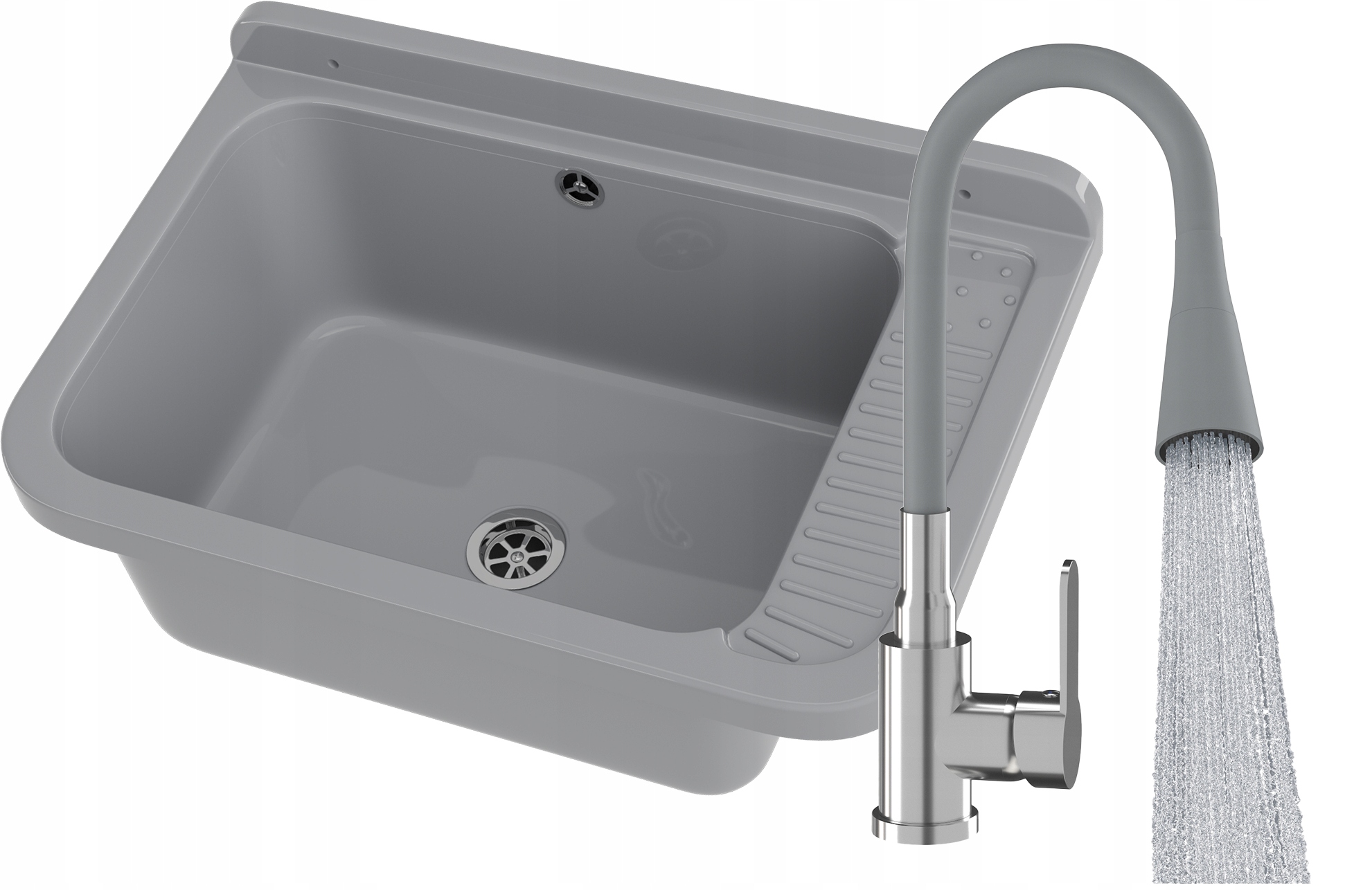 Sada Technický Dřez Šedá Komora Velká Šedá Flexibilní Baterie