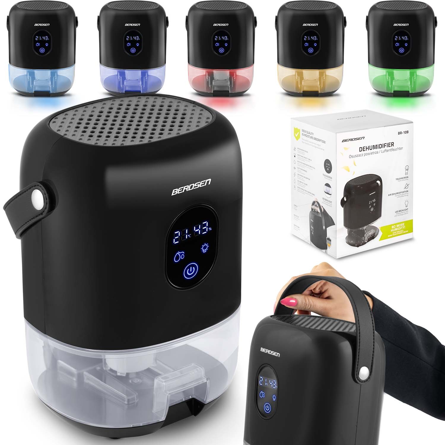 Osuszacz powietrza pochłaniacz wilgoci Berdsen BR-10B czarny