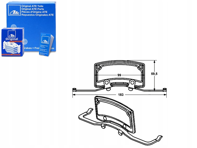 11.8116-0347.2 - ПРУЖИНА ТОРМОЗНОГО СУППОРТА ATE + ХАЛЯВА