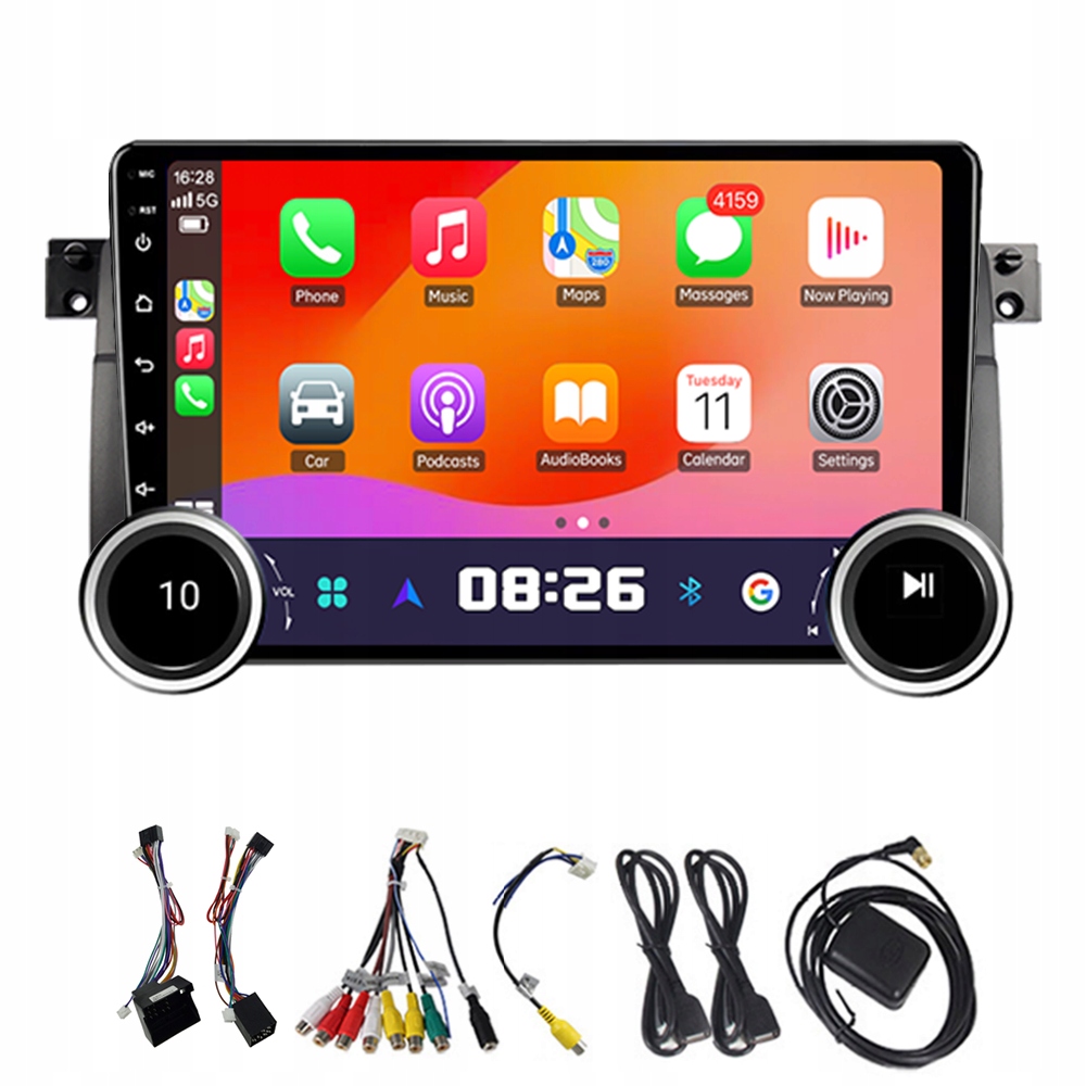 2DIN Android 13 Autorádio pro Bmw E46 M3 X5 1998-2006 4G 64GB Carplay Gps
