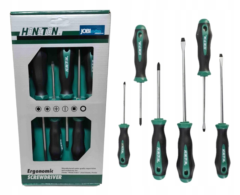 

Zestaw Wkrętaków 6szt. Honiton