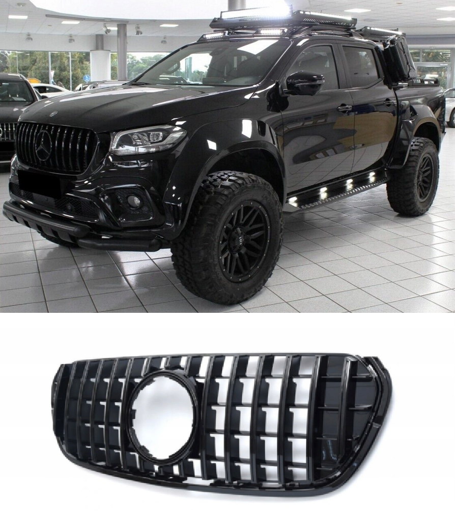 GRILL ATRAPA MERCEDES W470 X-KLASA AMG GT PANAMERICANA CZARNY POŁYSK NOWA