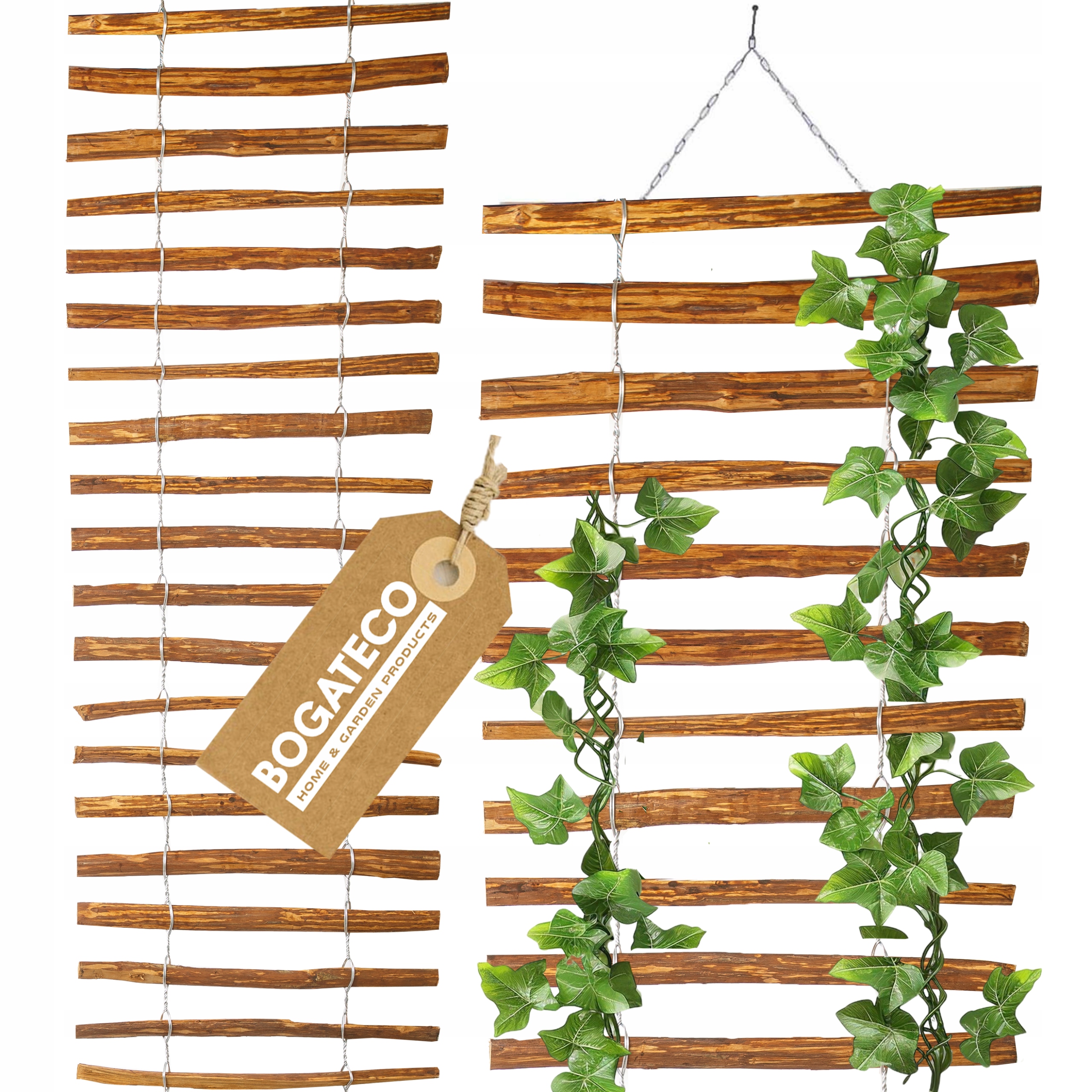 Lesní Žebříková Podpěra Na Popínavé Rostliny Závěsná 50x200 cm Hnědá