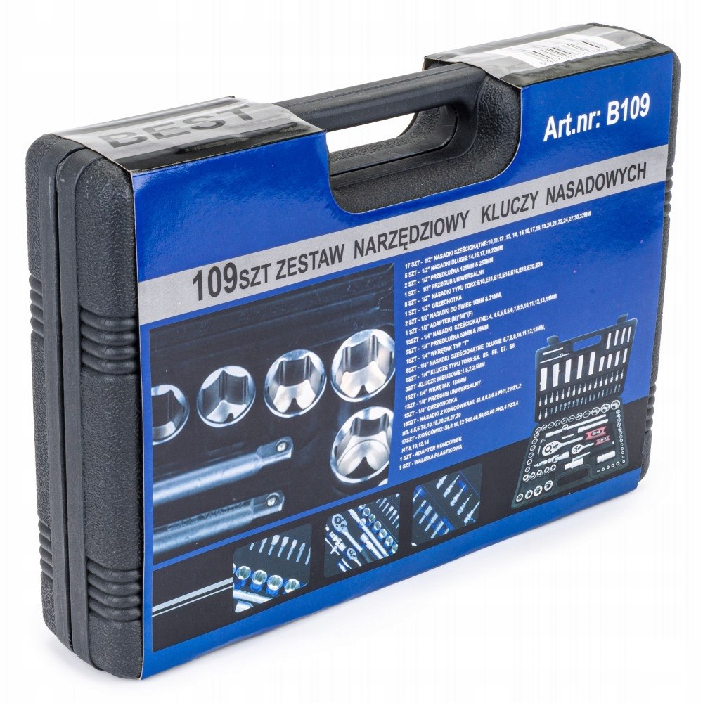 Zestaw Kluczy Nasadowych 109 el Walizka Producent code BEST B109