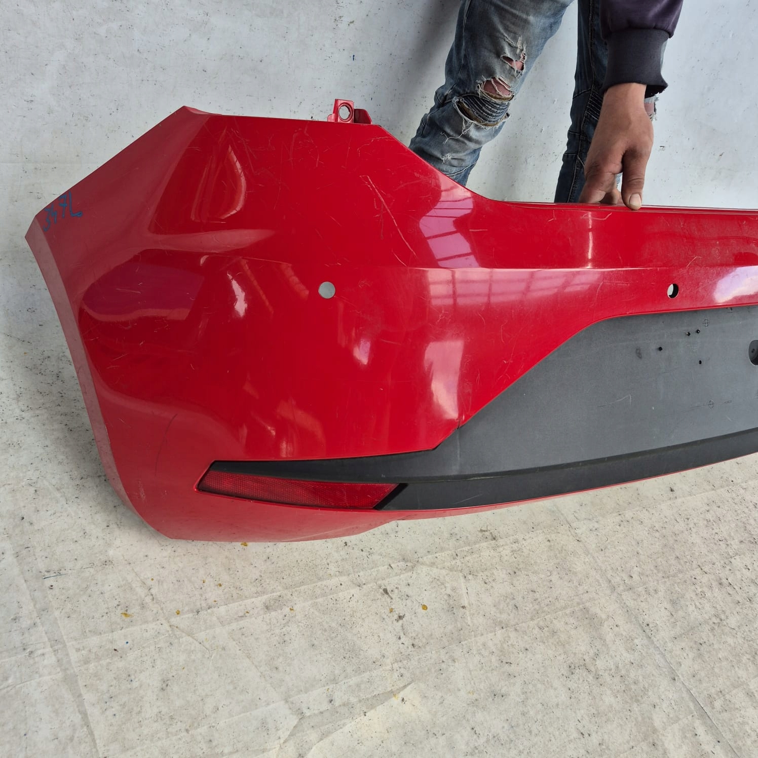 SEAT LEON III 5F FR HB 12- bumper rear part rear PDC