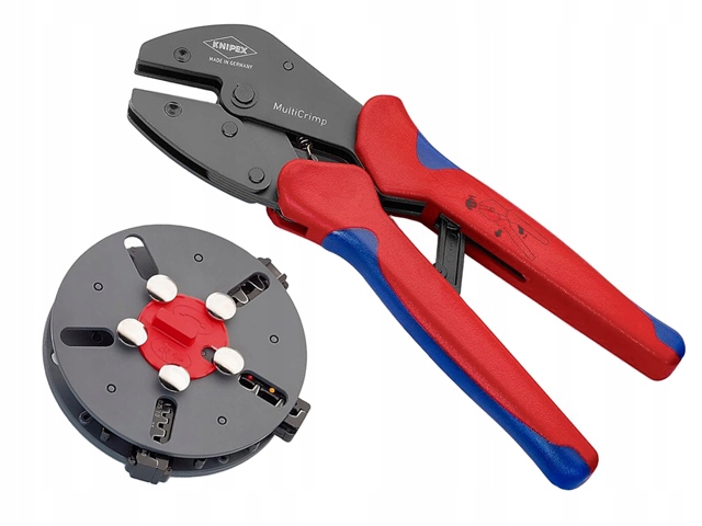 Zaciskacz końcówek 3 matryce magazynek wymienny MultiCrimp Knipex 973301