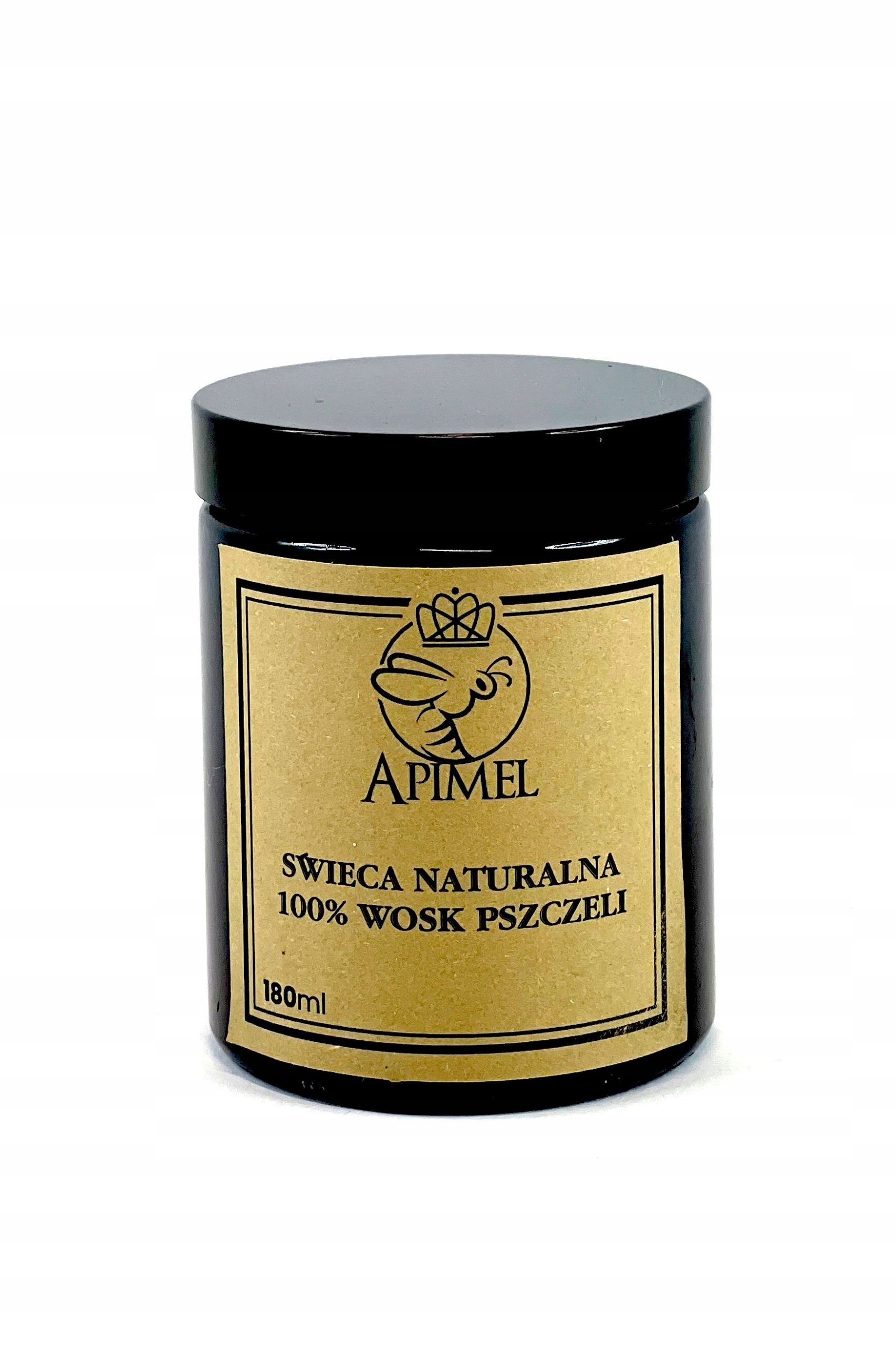 

Świeca z wosku pszczelego w szkle 180 ml