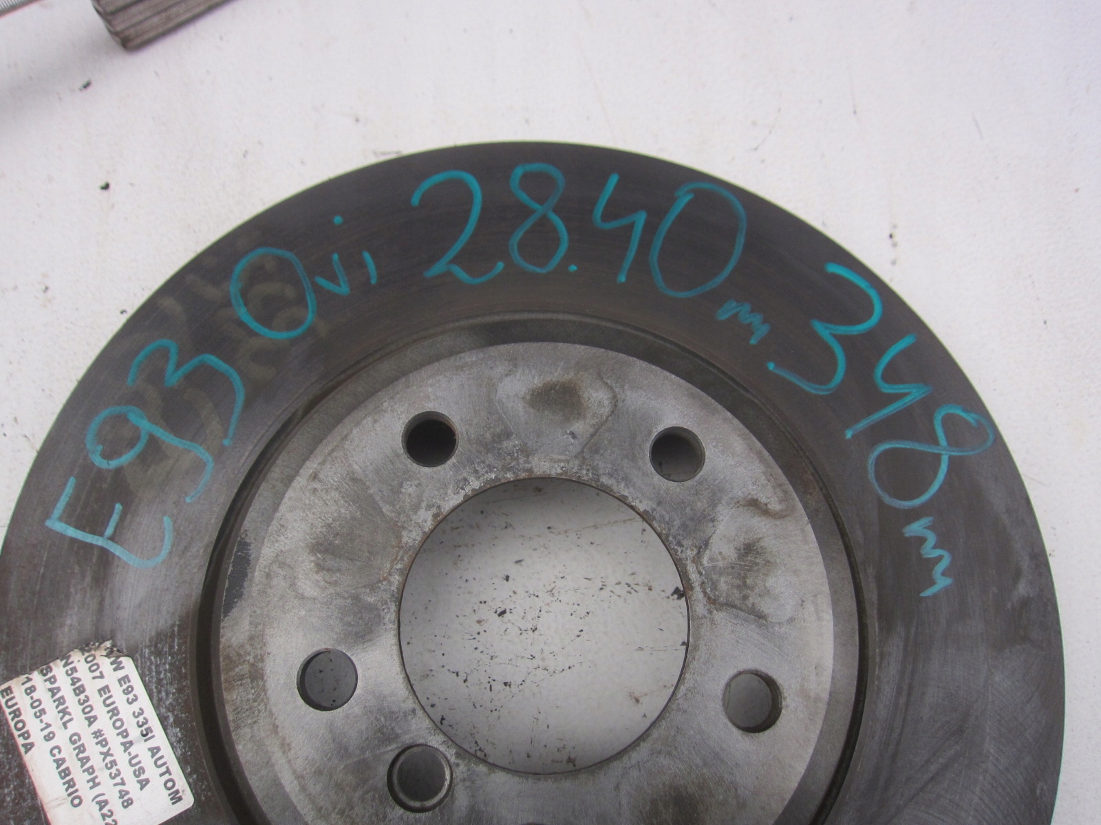 BMW E90 330i 335i discs brake front front 348X30 34116770729 ORYG