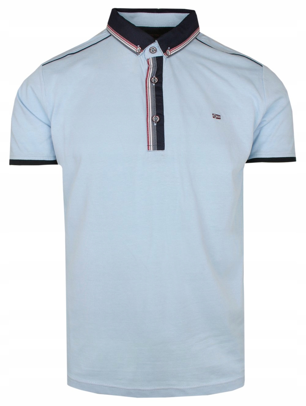 Modré pánské Polokošile XXL