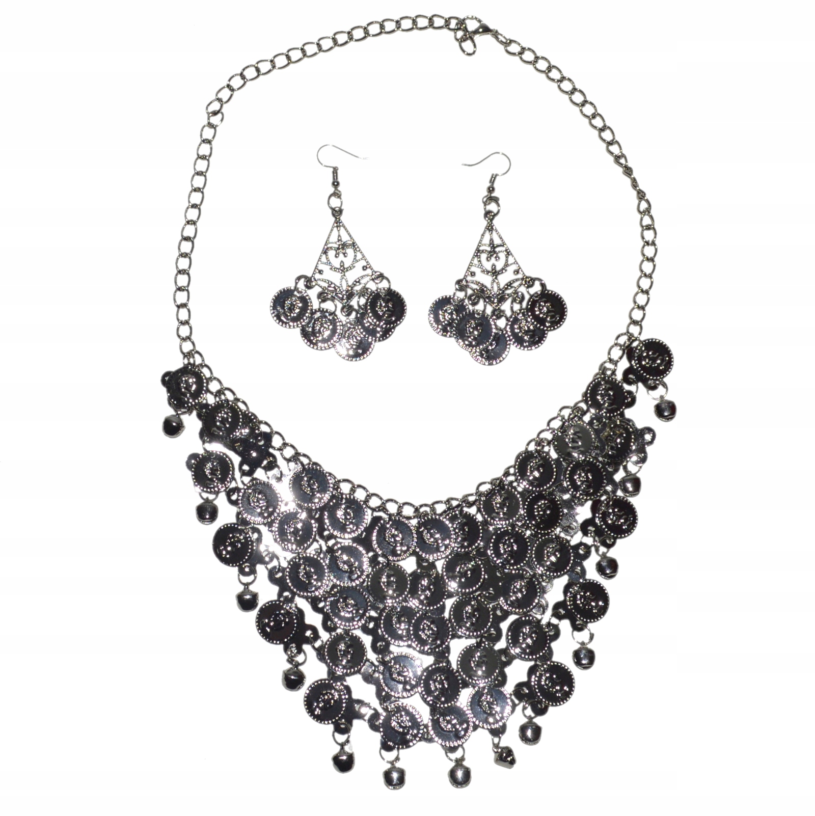 

Orientalny Komplet biżuterii do belly dance tribal