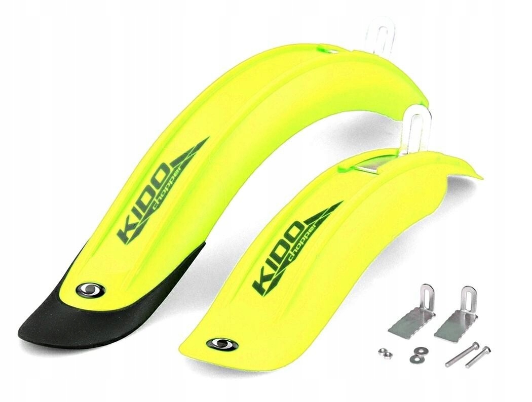 Simpla Kido One Short koła 20" błotniki rowerowe chlapacze dziecięce neon