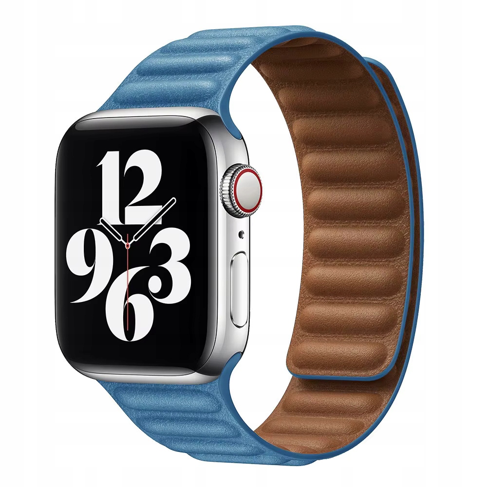 Magnetický pásek Apple Watch 1/2/3/4/5/6/7/8/9/10/SE Modrý 38/40mm Lux