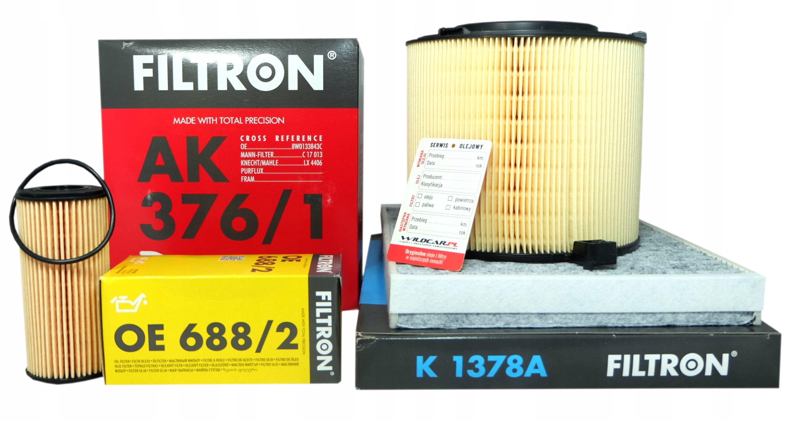 Filtron Kompletní Sada Filtrů Audi A4 B9 A5 Q5 2.0 Tfsi 249 252KM 2015-