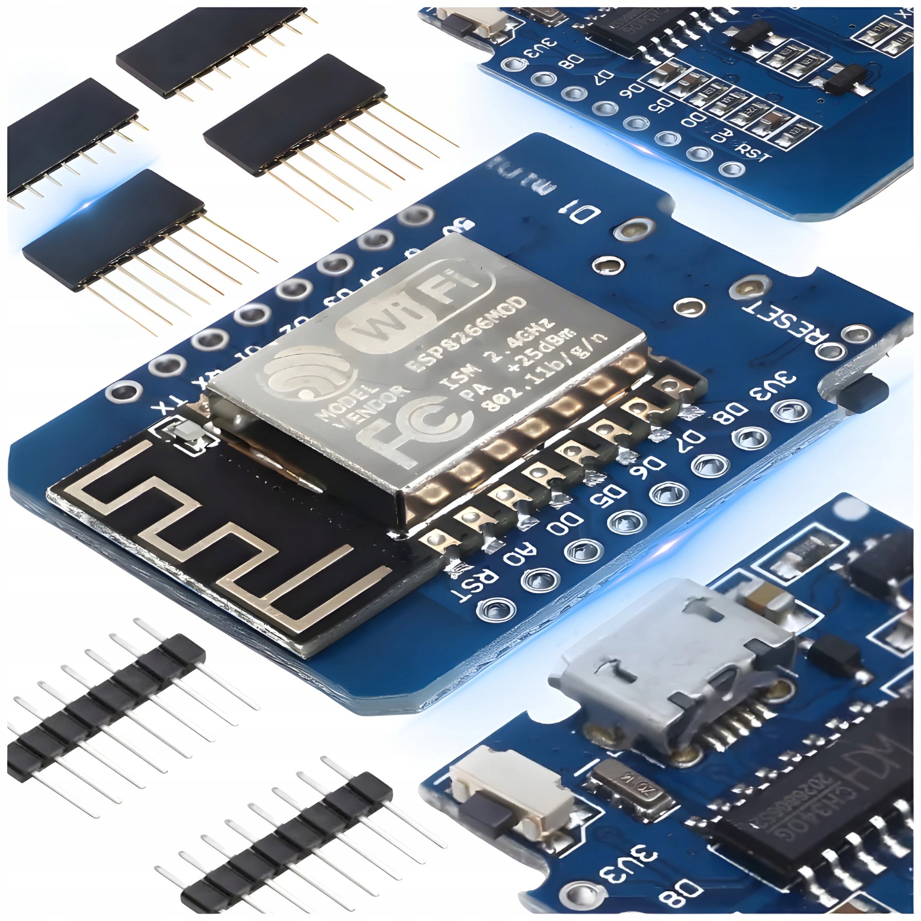 Moduł WiFi WEMOS D1 mini ESP8266 Kompatybilny z Arduino USB C Stan opakowania oryginalne