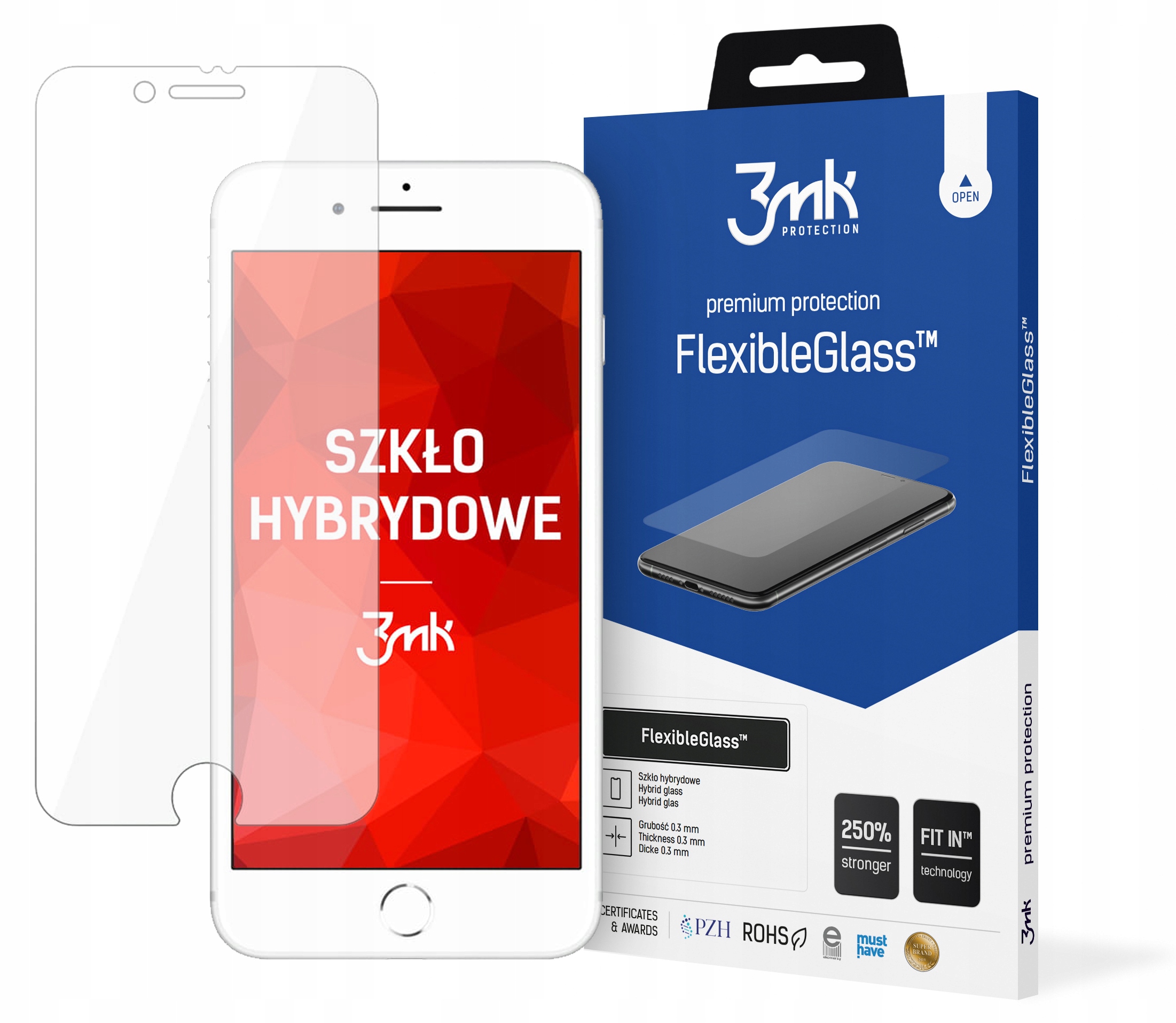 

3MK Flexible Glass - Szkło Do - Iphone 7/8/SE 2020