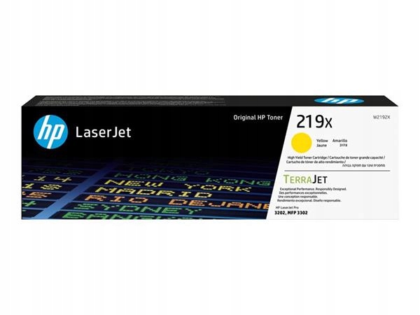 Hp 219X High Yield Yellow Original LaserJet Toner Cartridge