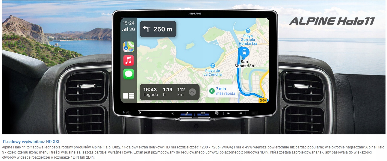 ALPINE ILX-F115D CARPLAY ANDROID-AUTO 11-CALI, HIT Rodzaj akcesoryjny