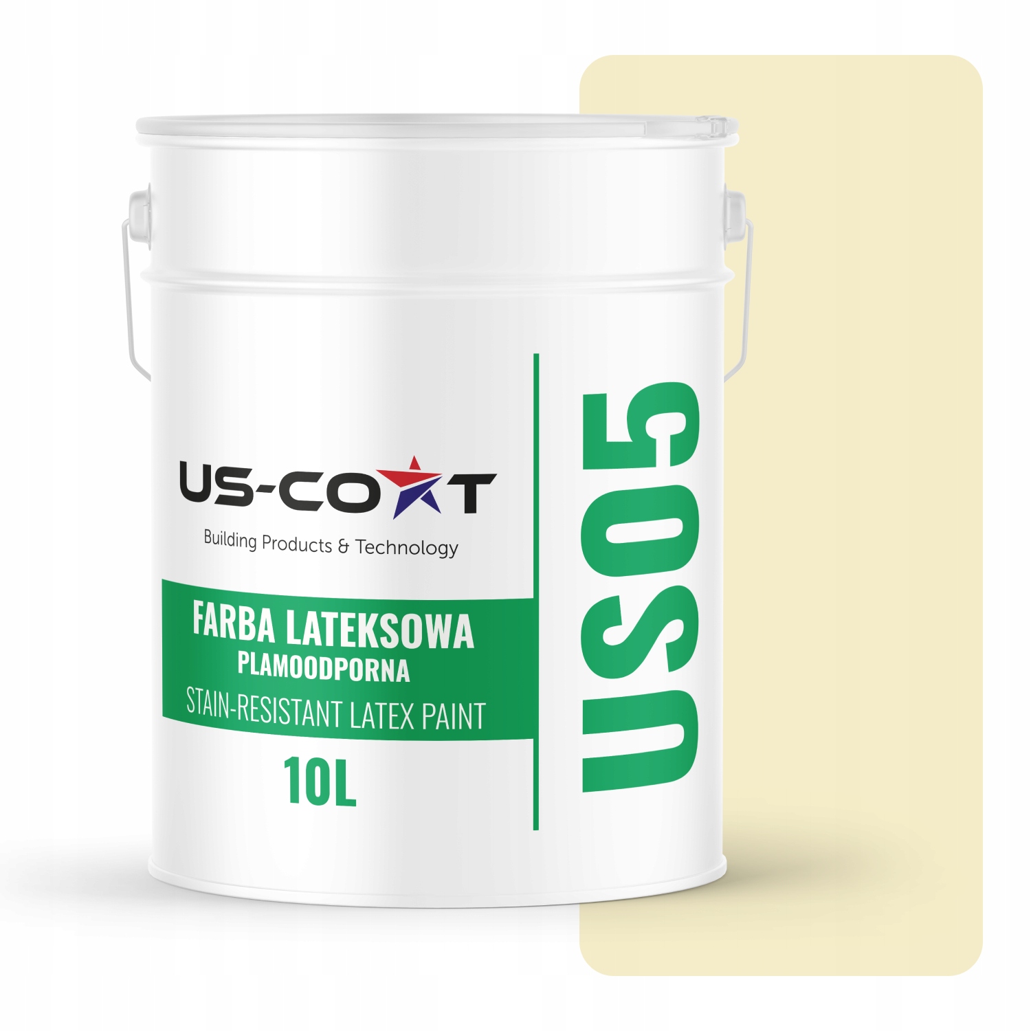 Latexová Farba Odolná Voči Škvrnám Bledožltá H6883 10L Matná Na Stropné Steny