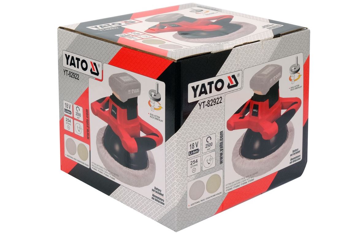 POLERKA 18V 254MM BEZ AKUMULATORA I ŁADOWARKI YATO Kod producenta YT-82922