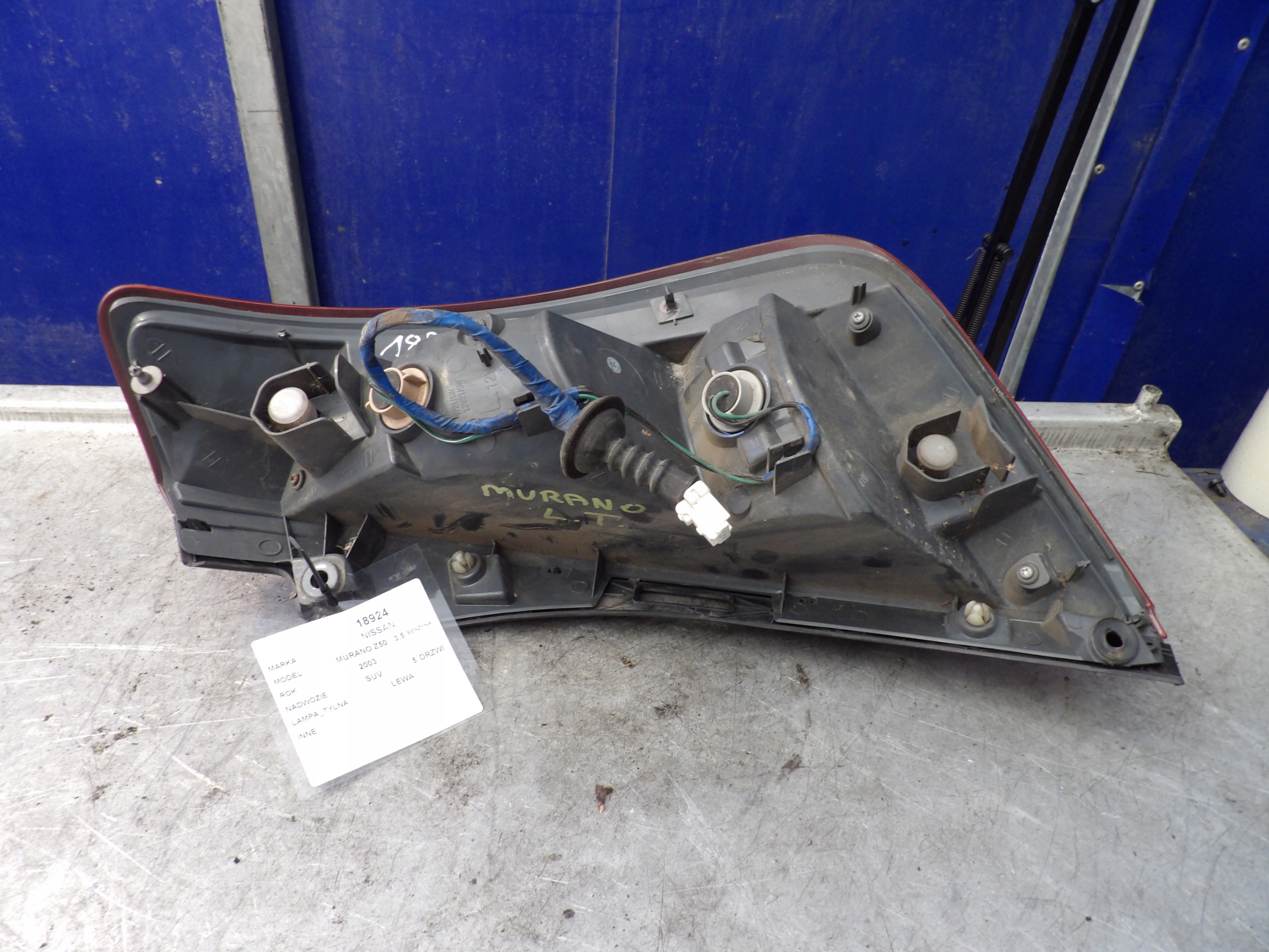 Nissan Murano Z50 light rear left 220-63779