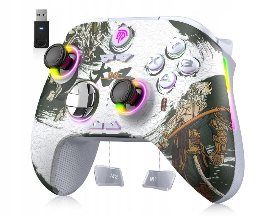 EasySMX X15 Kontroler Pc bezprzewodowy z 7 Rgb