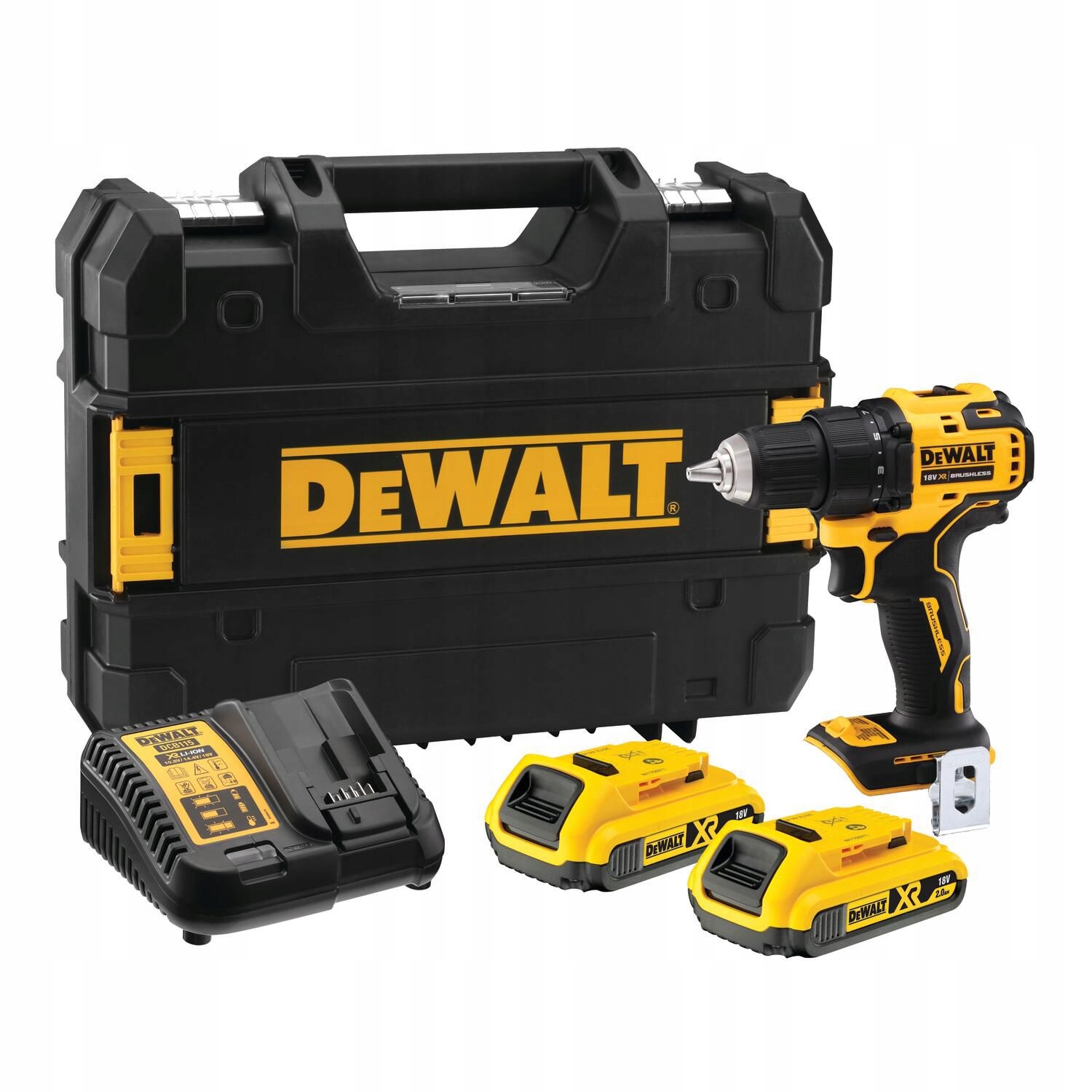 Wiertarko-wkrętarka Akumulatorowa Dewalt DCD708D2T 2x2,0Ah 18V
