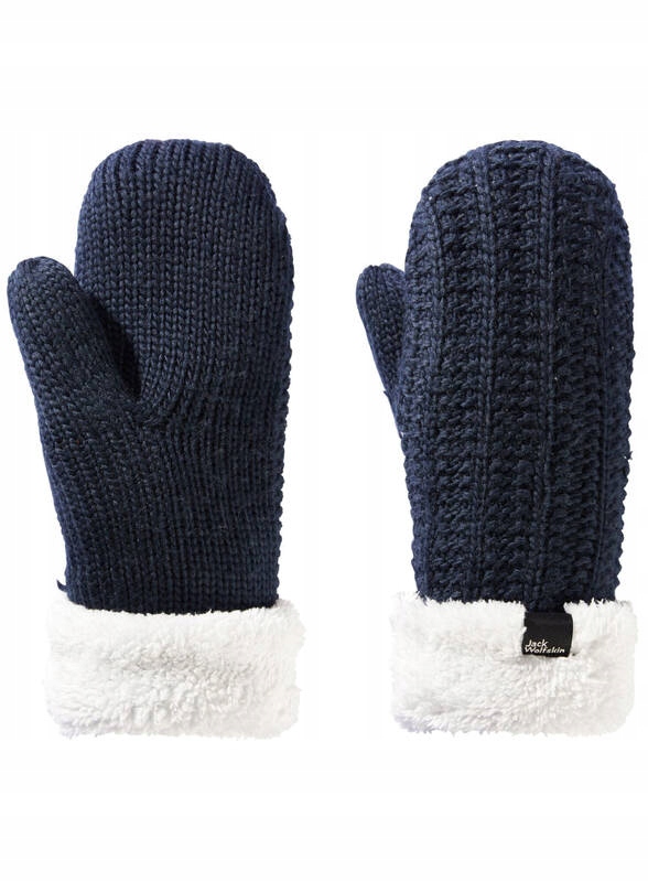 Dámské rukavice Jack Wolfskin Highloft Knit Mitten night blue S
